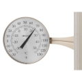 Large 8" Dial Thermometer (Satin Nickel)