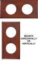 Cape Cod Hardwood Mounting Board for Two Cape Cod/Downeaster Weather Instruments