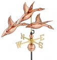 Geese in Flight Copper Weathervane