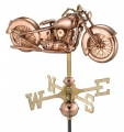 Motorcycle Copper Garden Roof Weathervane