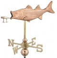 Bass & Lure Copper Garden Roof Weathervane