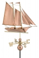 Schooner Copper Weathervane