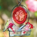 Parasol Bouquet Deluxe Red Medallion Hummingbird Feeder (7 oz)