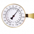 Vermont Large 8" Dial Brass Thermometer