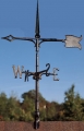 30" Black Spear Weathervane